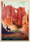 MyPuzzle Bryce Canyon National Park Vintage Poster, Mule Deer - Premium 500 Piece Jigsaw Puzzle