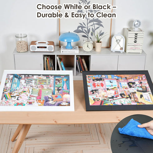 1000-Piecce 31 24 3.5 lbs WELGEE Tilting Puzzle Board with Stand, x Lightweight Portable Puzzle Table for Adults