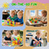 Windidi 47PCS 1-3 3-5 4-8, Magnetic Tiles Travel Toys, Mini Magnetic Letters Building Blocks With ABC Alphabet Iron