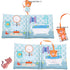 Teddy Bear Baby Book Activity Quiet Cloth Soft Books for Babies, Tummy Time Mirror Toy Gifts for Boys Girls, Goodnight
