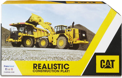 CAT Construction Toys, 10" Front Loader Toy with Real Working Parts, Sturdy Plastic Construction for 2+ Year Old Boys,