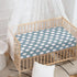 QINBEIDU 28"x52" Baseball Blue Fitted Crib Sheet American Sport Championship Patch Sports Standard Crib Mattress Fitted