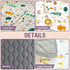 YJORIX 50" 50" Baby Play Mat for Floor, Thick Soft X Baby Floor Play Mat, Machine Washable and Non-Slip Baby Play Mats