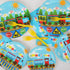 96 Set 24 gisgfim Pcs Train Plates and Napkins Party Supplies Train Birthday Party Tableware Train Theme Party