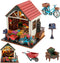 Roine Lxux DIY Miniature Dollhouse Kits - 3D Wooden Tiny Building Model Puzzle with