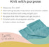 Knit Baby Blanket in Cable Pattern, Organic Cotton Receiving Blankets for Crib or Stroller, Ocean Teal