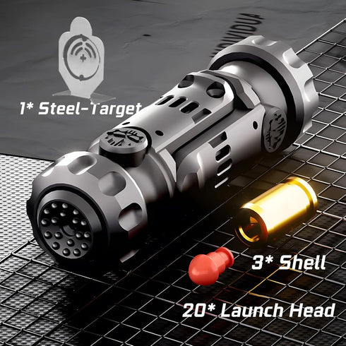 Metal Tungsten Steel Fidget Toy Gun Fidget Slider Fidget Gun Stress Relief Relax EDC Gyro Finger Toy Fidget Ring