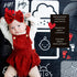 Tummy 50 60 Baby Time Mat High Contrast Black White Red Sensory Play Blanket for Newborn Visual Development, Infant