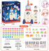 Ages3+ Magical Toy DIY Rocket Balloon Craft Kit for Kids, Creative Sticker Maker Activity with Air Pump, Build Your Own