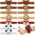 12 PCS Stuffed Animal Slap Bracelets - Plush Animal Snap Bracelets, Cute Wrist Slap Band Toy for Boys Girls