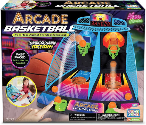 Game Zone Arcade Basketball - Fast-paced Tabletop Multiplayer Game for Ages 6+ - Indoor & Outdoor Skill Game