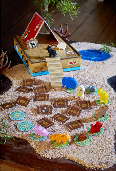 HABA Critter Cruise Cooperative Noah's Ark Memory Game Made in Germany