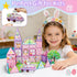 54 MAYAPHILOS PCS Magnetic Tiles, Magnetic Building Blocks with Rabbit, Carrot, Easter Egg Pattern, Construction