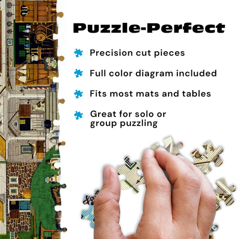 500 21.25 15.00 Buffalo Games Charles Wysocki The Farm Piece Jigsaw Puzzle for Adults -Challenging Puzzle Perfect