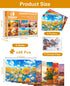 6 Pack 48 Yigney Large Piece Jigsaw Puzzles for Seniors Alzheimer Products for Elderly Dementia Activities Memory Game