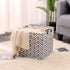 3 Pieces 13 Inch Square Storage Bin, Fabric Folding Storage Baskets with Handles, Organizer for Kid's Toy & Baby
