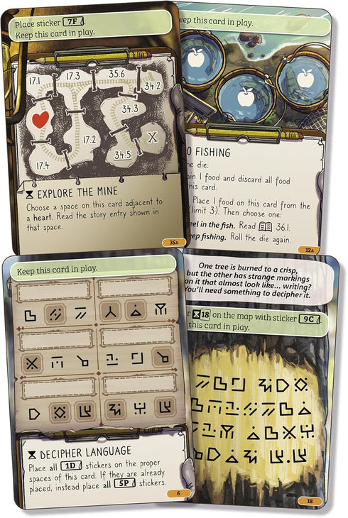 Cozy 8+, 1-6 30 Asmodee Stickerville Board Game - Narrative Strategy Game of Village Building & Storytelling