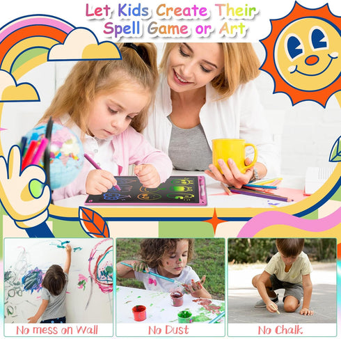 10 Inch 3-8, LCD Writing Tablet - Colorful Electronic Drawing Pad & Doodle Board for Kids Ages Erasable Educational