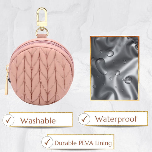 Stylish Pacifier Storage Case with Clip and Pouch - Perfect for Moms on the Go