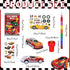 72 Cinrobiye Pcs Race Car Coloring Book Bulk,Checkered Flags Racing Party Favors Goodie Bags Fillers, Let's Go Racing