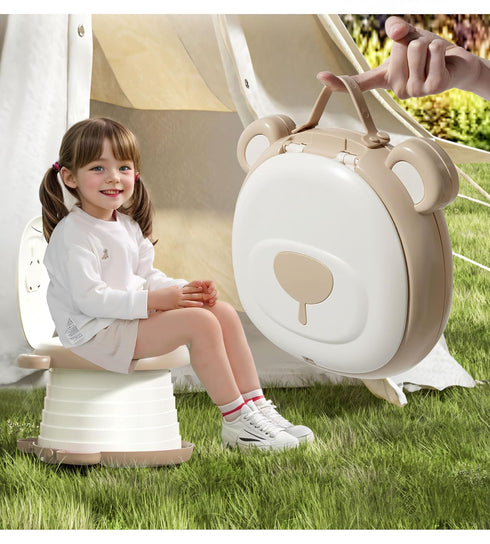 Travel Potty Seat for ToddlerFoldable Car Potty for Toddler, Portable Toilet Seat