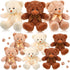 Civaner 9 Packs 8 Inch Bear Stuffed Animals Bulk Plush Bears Doll