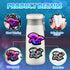 50 Pack Pcs Neon Mushroom Stickers for Kids, Waterproof Vinyl Vegetation Decals for Water Bottle Laptop, Teens Girls