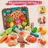 Sets Kitchen-80PC 2 Play Food for Kids Pretend Food with Kids Picnic Basket, Toy Food with Pizza Toy, Plastic Food