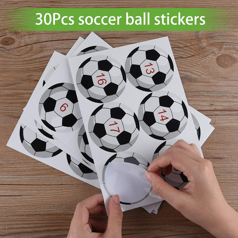 ELECLAND Pin The Soccer Game for Kids - Pin The Soccer on The Goal with Stickers, Football Party Games for Classroom