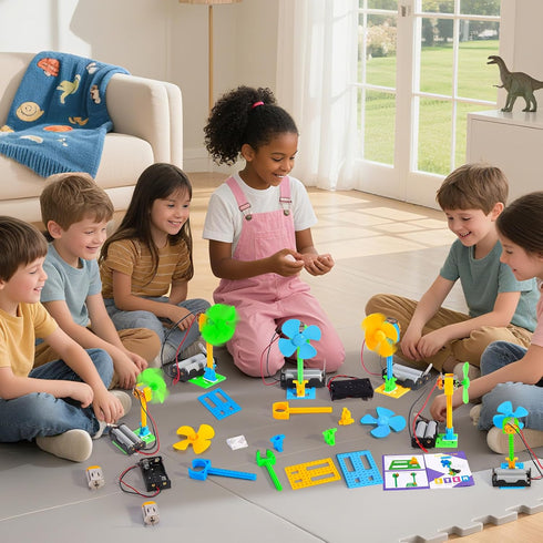 8 Set 8-12, 8-10 8 10 12 13 Bulk STEM Kits - Electrical Fans, Girls Boys Crafts Science Kits for Kids Age STEM Toys