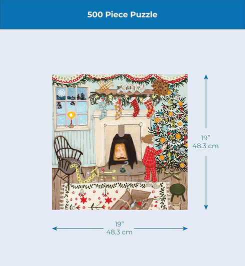 500 New York Puzzle Company - Lor Pemberton Merry and Bright - Piece Jigsaw Puzzle for Family Game Nights by Lor