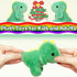 Super Cute Fat Dinosaur Stuffed Animals for Girls and Boys, Soft Cuddly Mini Dino Plush Toy, Keychain, Green
