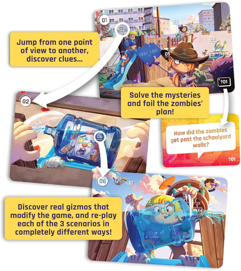 Scorpion Masqu Flashback (Zombie Kidz) - Cooperative Game for Kids and Families, Ages 7+, 1 to 4 Players