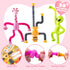 12 Packs JOYIN Valentine's Day Telescopic Suction Pop Tube with Cards, Kids Toys Party Favors, Classroom Exchange Gift