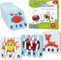 80 Words Self-Correcting Spelling Puzzles, Double-Sided Three and Four Letter Words for Preschool Learning