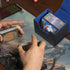 Weewooday 3 Pieces Leather Deck Card Boxes - Compatible with MTG for 100 Plus Cards (Black, Black Red, Black Blue)