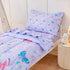 lasoftan Set 4 Sets, Set Set Butterfly Toddler Bedding for Girls, Piece Bed-in-a-Bag Toddler Comforter Super Soft