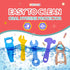 Teething Tools Teether for Baby - 5 Premium Silicone Baby Teething Toys with 2 Straps and Travel Bag