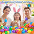 3.15'' 36 6 V-Opitos Big Fillable Plastic Eggs, PCS Bulk Empty Easter Eggs in Colors for Egg Hunt, Surprise Eggs