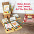 Set 6-12 Baketivity Masterpiece Cookies Kids Baking Kit - Cooking Kit for Kids with Premeasured Ingredients, Step by