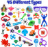 Amy&Benton 500pcs Carnival Prizes - Pinata Filler for Kids Party Favor Bags, Birthday Small Toys for Classroom Gift Bags