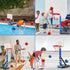 Dollox Toddler Basketball Hoop Set - Indoor Mini Basketball Stand with 4 Balls & Pump, Adjustable for Kids 3-6