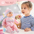 Toy Choi's 16 Inch Interactive Baby Doll, Pink - Talking Feeding Doll with Sounds and Accessories