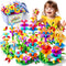 184Pcs Flower Garden Building Toys for Girls Age 3-7, Upgrade DIY Stacking Toys, STEM Educational Toddler Toys