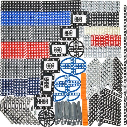 TEESE 282pcs Technic-Beam-Frame-Bricks-Set with Rotor Helicopter Minifigure, Compatible with Technic-Parts