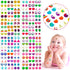 240PCS Sticker Earrings for Little Girls - 3D Gems Self-Adhesive Glitter Craft Crystal Stickers