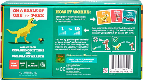 On a Scale of One to T-Rex by Exploding Kittens: Card Game for People Who Are Bad at Charades