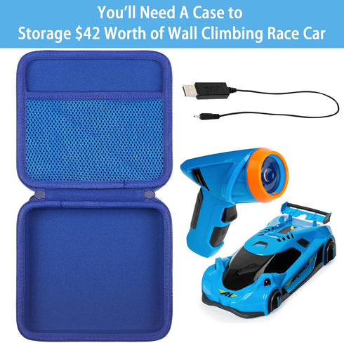 Aenllosi Hard Carrying Case for Air Hogs Zero Gravity Race Car, Storage Box for Sprint Wall Climber & Charging Cable