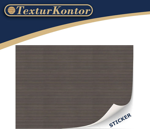 TexturKontor 3 1:12 Sheets Self-Adhesive Wall Cladding for Dollhouse Scale (Wood Peneele Dark Brown)