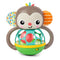 Bright Starts Grab & Giggle Monkey Light-Up Musical Rattle Toy, Easy-Grasp for Ages 6 Months+, Unisex